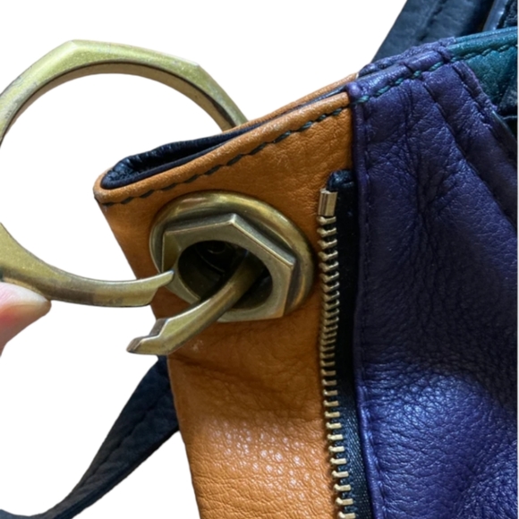 orYANY Pebbled Soft Leather Color Block Crossbody/Handbag - Picture 8 of 9